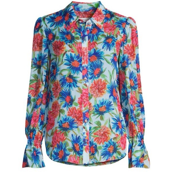 Milly Tops - NEW MILLY Elysa Chrysanthemum Shirt size Medium